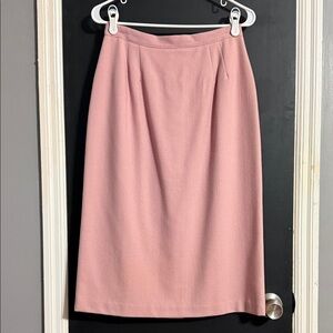 isaac hazan Vintage 100% Wool Office Midi Skirt Winter Waist: 14”